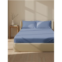 Простыня на резинке SL Home Modal 140×200+30 см, синяя