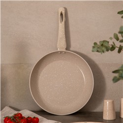 СКОВОРОДА AGNESS С АНТИПРИГАРНЫМ ПОКРЫТИЕМ "LATTE", 26Х5,2СМ