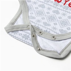 Боди детское «Крошка Я. Первый НГ», рост 68-74 см, белое