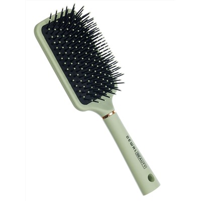 Dewal Beauty Щетка для волос серия «Магия» массажная, квадратная, 13 рядов, оливковый