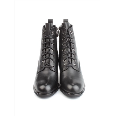 04-M3-2274 BLACK Ботинки зимние женские (натуральная кожа, натуральный мех)