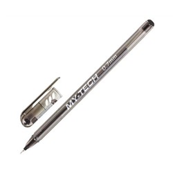 Ручка шариковая масляная PENSAN My-Tech, ЧЕРНАЯ, игольчатый узел 0,7мм, линия 0,35мм, 2240/25