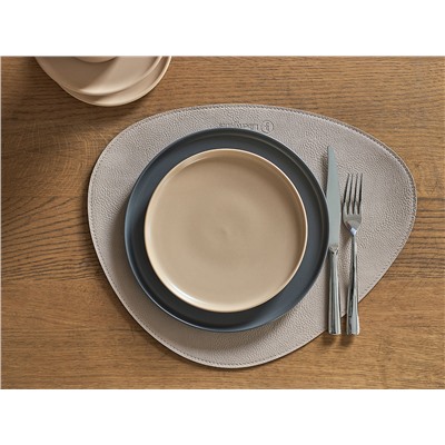 Набор из 2-х двухсторонних сервировочных салфеток Drop, 33х41 см, шоколадный/бежевый