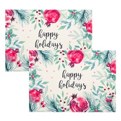 Набор салфеток на стол "Гранат", ПВХ, 40*29 см, 2 штуки