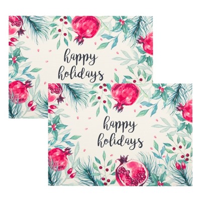 Набор салфеток на стол "Гранат", ПВХ, 40*29 см, 2 штуки