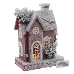 GAEM Изделие декоративное "Домик" с подсветкой (2хАА, н/п), L25 W14 H34 см