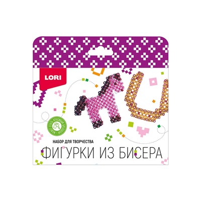 Фигурки из бисера «Лошадка, подкова», набор для творчества