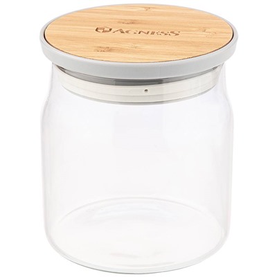 ЕМКОСТЬ ДЛЯ ПИЩЕВЫХ ПРОДУКТОВ AGNESS "NATIVE" D=9.45СМ H=10.8СМ, 400 МЛ