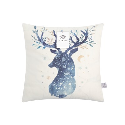 Наволочка декоративная новогодняя «Этель. Олень» 40×40 см