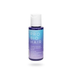 Миниатюра PRO BIO HAIR PURPLE BLOND COLOR PROTECT, оттеночный бальзам-кондиционер для осветленных волос, 50 мл