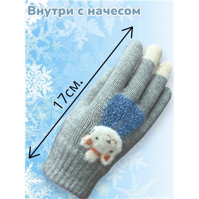 Перчатки детские для девочек Арт 2023/5 тип 7