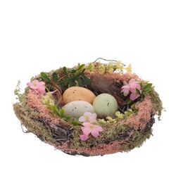 GAEM Изделие декоративное "Гнездо пасхальное", L14 W14 H6 см