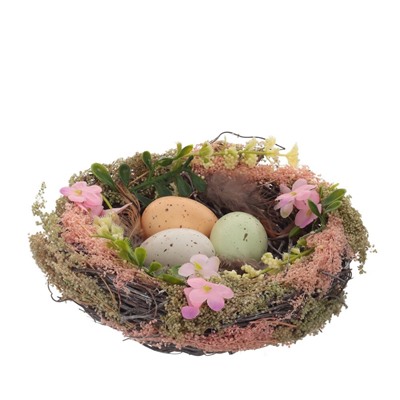 GAEM Изделие декоративное "Гнездо пасхальное", L14 W14 H6 см