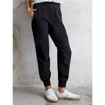 Брюки из тонкого футера с эластаном