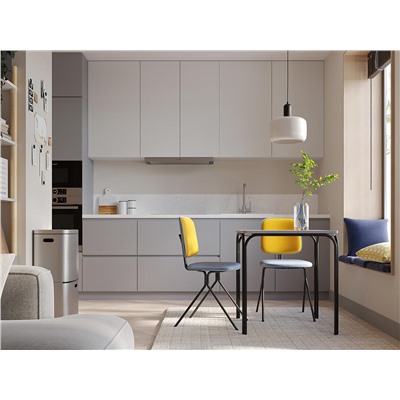 Подушка декоративная из стираного хлопка темно-синего цвета из коллекции Essential, 45х45 см