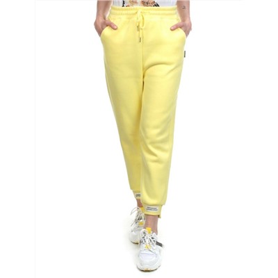 05 YELLOW Брюки спортивные женские на флисе (100% хлопок) 7986