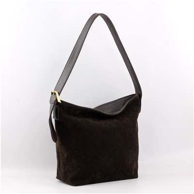 Сумка 485 эко-замша кофе НОВИНКА