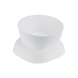 Миска для животных КУБ 0,2л,Soft-touch, белый