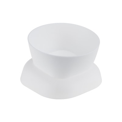 Миска для животных КУБ 0,2л,Soft-touch, белый