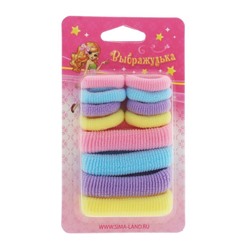 Резинка для волос «Махрушка ассорти», набор 12 шт., нежность, МИКС
