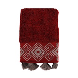 Махровoе Лицевое Полотенцe 50x90 см Hazal Bordo 50x90cm Havlu - EcoCotton