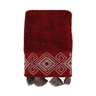 Махровoе Лицевое Полотенцe 50x90 см Hazal Bordo 50x90cm Havlu - EcoCotton