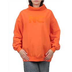 2510 ORANGE Толстовка женская (85% хлопок, 10% полиэстер, 5% спандекс)