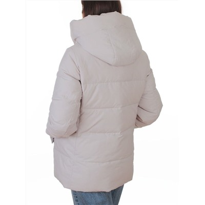 M-M05 GRAY/BEIGE Куртка зимняя женская (150 гр. холлофайбер)