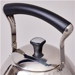 ЧАЙНИК AGNESS 3,0 Л СО СКЛАДЫВАЮЩЕЙСЯ РУЧКОЙ, СТАЛЬ 18/10, ИНДУКЦИОННОЕ КАПСУЛЬНОЕ ДНО