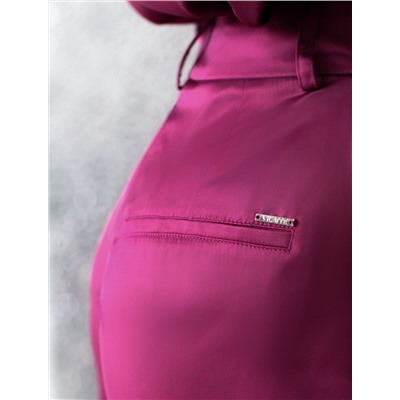 Брюки палаццо широкие из струящегося сатина