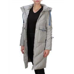 9190 GREY Пальто зимнее женское EVCANBADY (200 гр. холлофайбера)