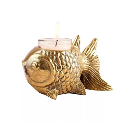 Подсвечник Рыбка, Fish Figurine Candle Holder, произв. Behoma