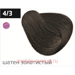 OLLIN PERFORMANCE  4/3 шатен золотистый 60мл Перманентная крем-краска для волос