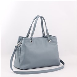 Сумка 168 гладкий серо-голубой ХИТ продаж