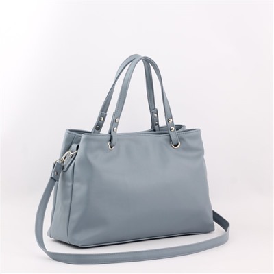 Сумка 168 гладкий серо-голубой ХИТ продаж