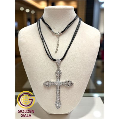 Кулон на кожаном шнурке "Женская грация" Арт КШ2130/21