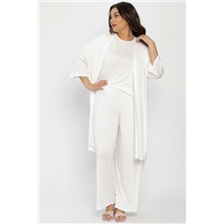 Брюки-палаццо для дома Шелк вискозы (молочные) Б14498-52М