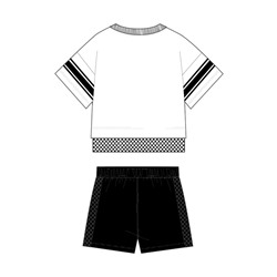 Комплект для девочки: футболка, шорты