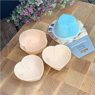 160-113 Набор силиконовых форм для выпечки 4шт. 8х4 см (х96)