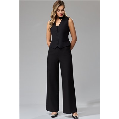 Жилет Gizart 11159 чёрный принт