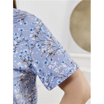 Женский халат Забвение-2 Х-773 / голубой