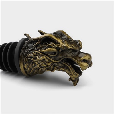 Гейзер для вина Magistro «Дракон», 11 см, золотистый