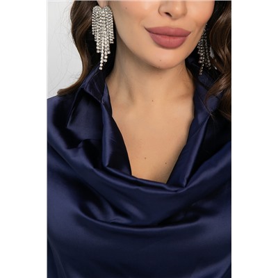 Блуза Шелковая сказка (сапфир) Б14381-34М