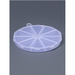 Органайзер для хранения мелочей, 10 ячеек, d=12.8×1.5 см, прозрачный