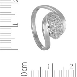 Кольцо 'Лина' с фианитами ТФКВ.140ФТ-
