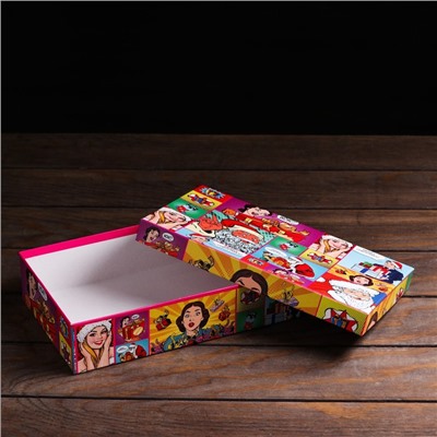 Подарочная коробка «Pop-art: Новогодний», 26×16×6 см