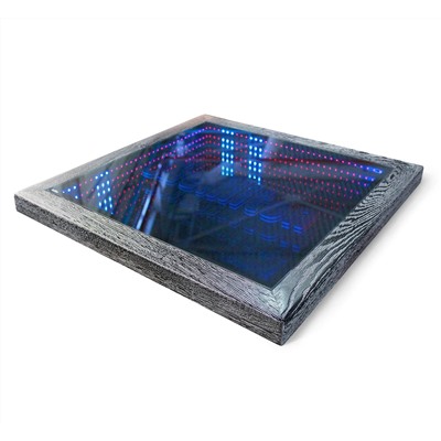 Столешница SHT-ТT6 80/80 ДУБ/LED
                        черный белая патина / led