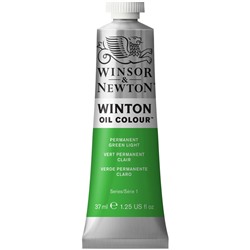 Краска масляная художественная Winsor&Newton "Winton", 37мл, туба, светло-зеленый перманентный