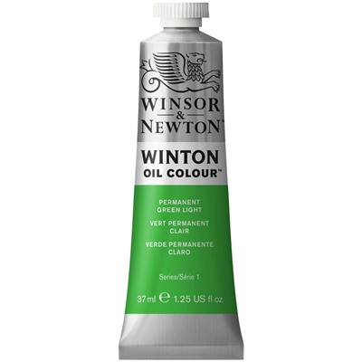 Краска масляная художественная Winsor&Newton "Winton", 37мл, туба, светло-зеленый перманентный