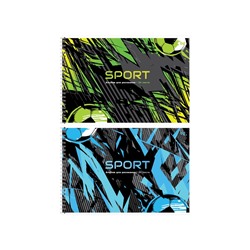 Альбом для рисования А4, 24 листа, на гребне, Sport, обложка мелованный картон, блок офсет 100 г/м², МИКС